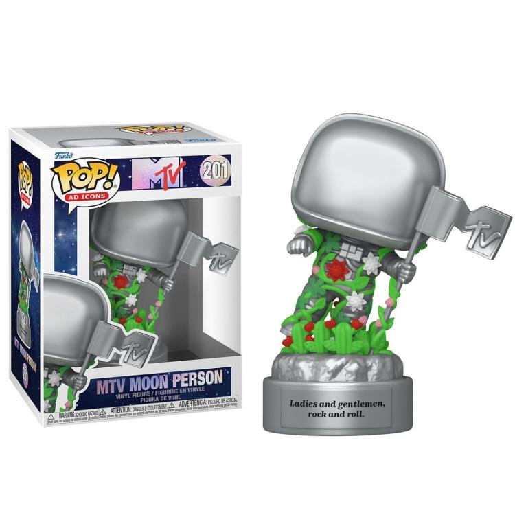 Funko Pop! Icons MTV Moon Person – (201) MTV 40th Vinyl Figur 9cm Neu