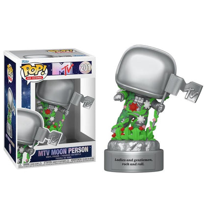 Funko Pop! Icons MTV Moon Person – (201) MTV 40th Vinyl Figur 9cm Neu