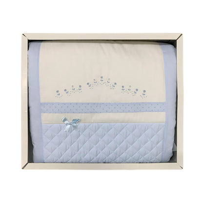 Elite winter quilt hand-embroidered duvet for crib + bumper 3702