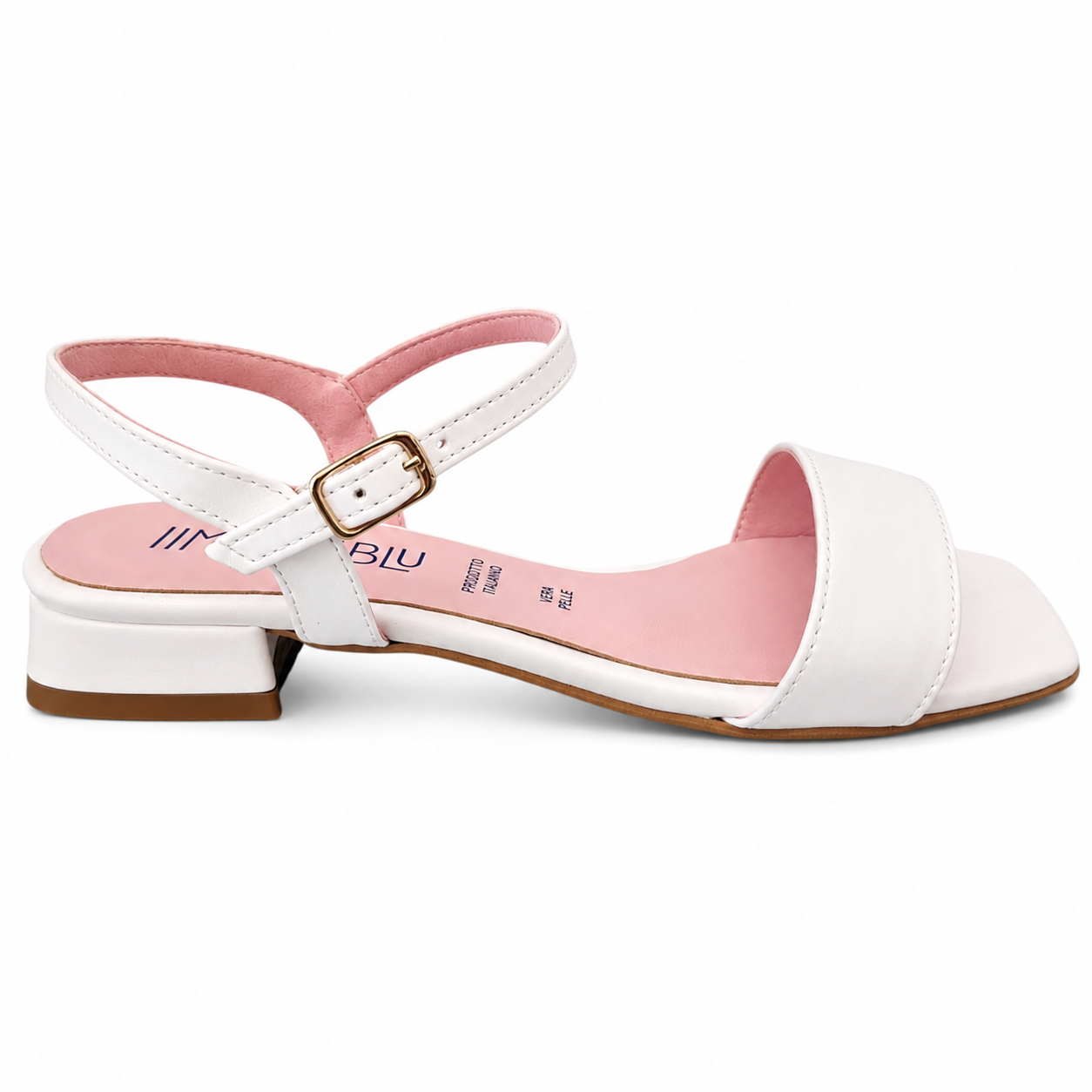 Morablu 3717 Sol Soft Bianco Sandalo Basso Tacco 10