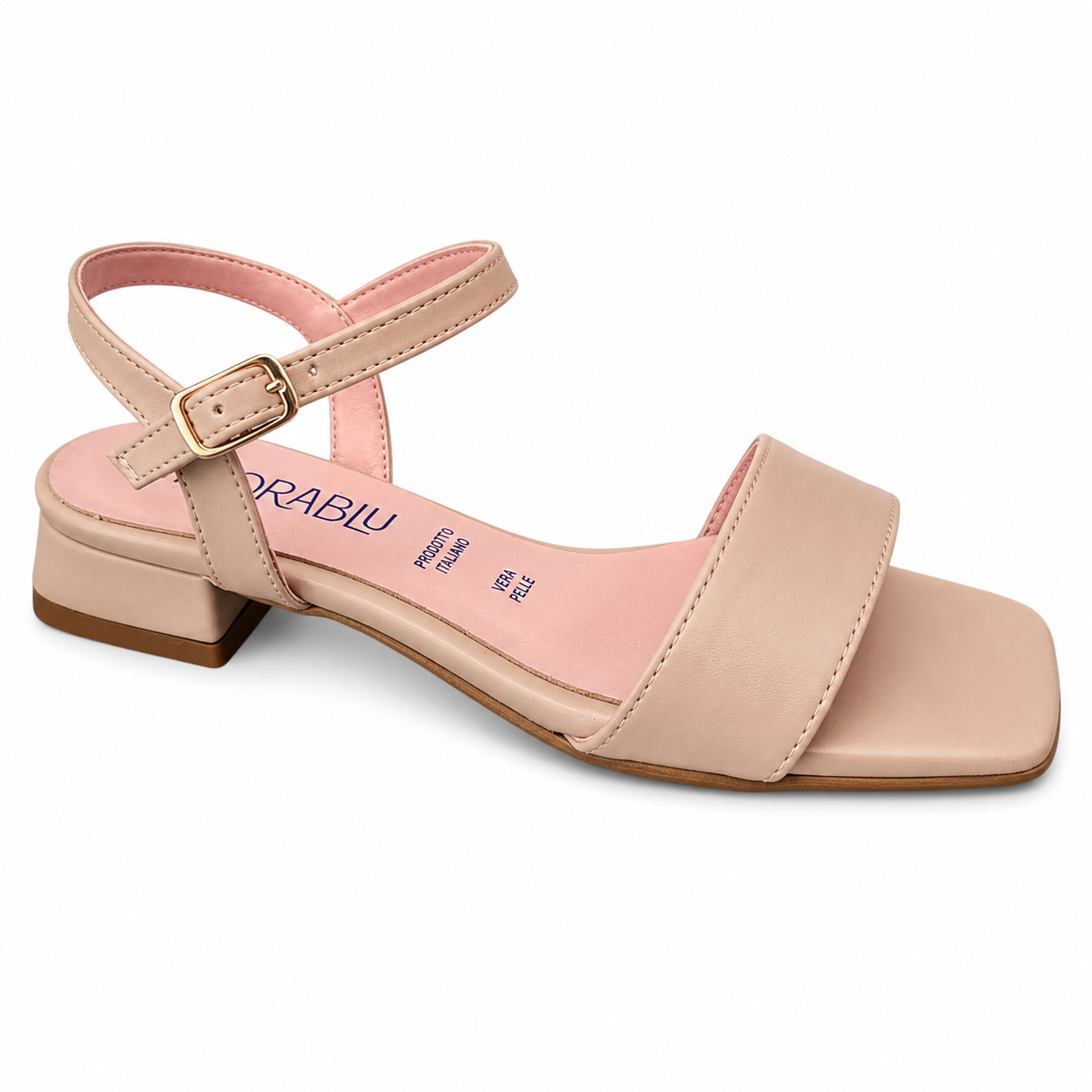 Morablu 3717 Sol Soft Nude Sandalo Basso Tacco 10