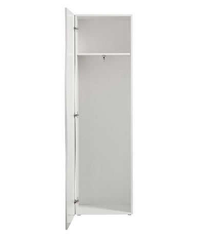 Moderner Kleiderschrank mit 1 Tür ONDA, Farbe Hochglanzweiß