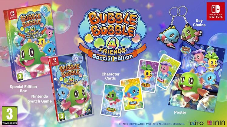 BUBBLE BOBBLE 4 FRIENDS SPECIAL EDITION NINTENDO SWITCH KUGELPUZZLE NEU