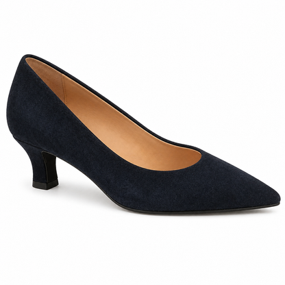 MORABLU 3871 R CAMOSCIO PELLE BLU TACCO