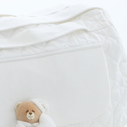 Weiße Mama-Tasche Tato aus Stoff