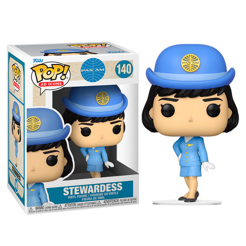 Funko Pop Icons Pan Am 140 Stewardess Vinyl Figur Flugzeug Hostess Flug Film