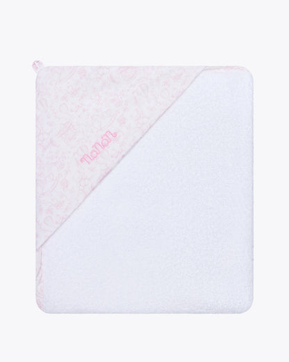 Accappatoio triangolo little dreamland rosa