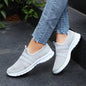 Women's athletic sneakers, women's fitness shoes with stretchy rubber sole