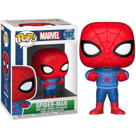 Funko Pop! Marvel Holiday (397) Spider-Man Vinyl Figur 9cm Sammlerstück
