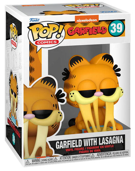 Funko Pop! Comics Garfield (39) Garfield mit Lasagne Vinyl Figur 9cm Sammlerstück