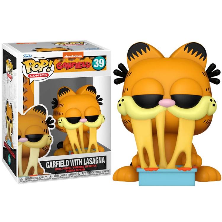 Funko Pop! Comics Garfield (39) Garfield mit Lasagne Vinyl Figur 9cm Sammlerstück