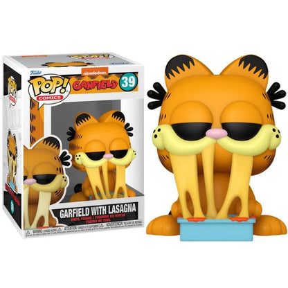 Funko Pop! Comics Garfield (39) Garfield mit Lasagne Vinyl Figur 9cm Sammlerstück