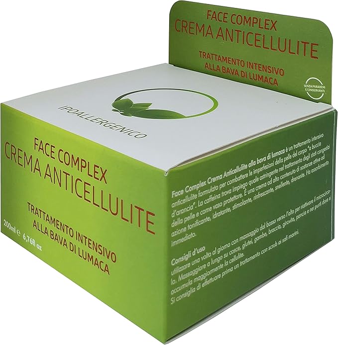 Anti-Cellulite Schneckenschleimcreme Körper Oberschenkel Po Beine Arme 200ml