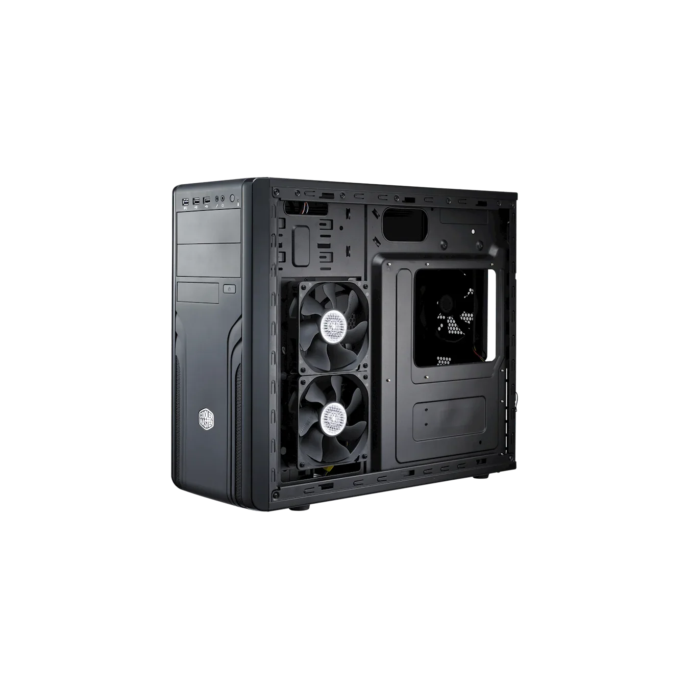 Cooler Master Force 500 Gehäuse ATX Schwarz USB 3.0 Anschluss Mid Tower Gaming PC Neu
