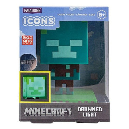 Paladone Minecraft Drowned Light #007 Icon Zombie 3D Nachtlicht Pp7999Mcf