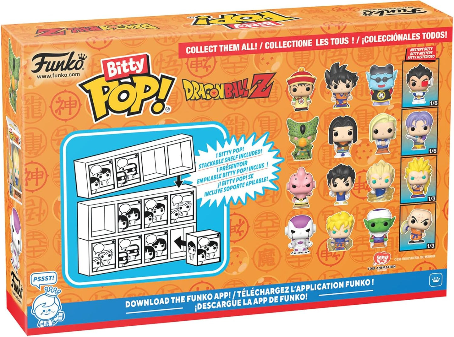 Funko Bitty Pop! Mit Mystery Pop Dragon Ball Z 4 Stück Vinyl Figuren Neu