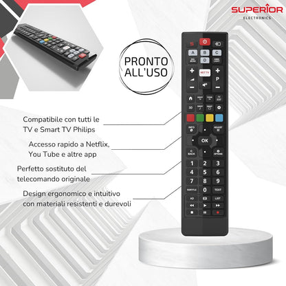 Universal-TV-Fernbedienung Smart TV Philips 3D Superior Kompatibel für Philips