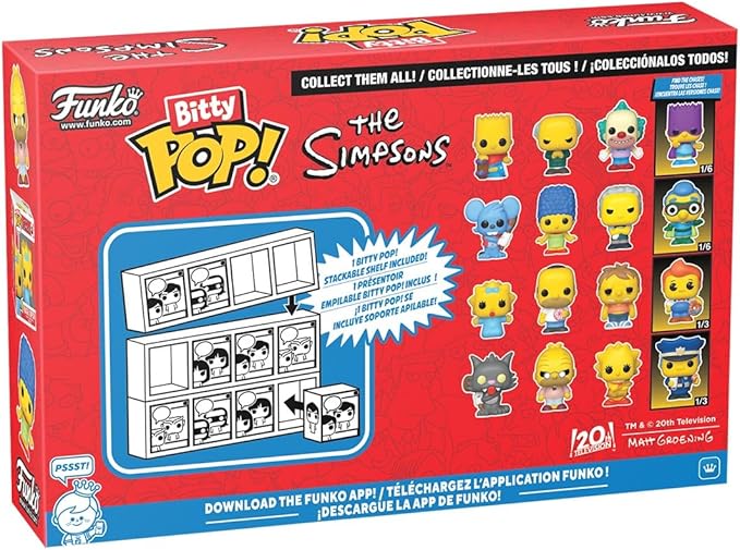 Funko Bitty Pop! Limited Edition Chase - The Simpsons 4 Stück Vinyl Neu