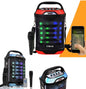 PORTABLE KARAOKE AMPLIFIED SPEAKER WITH MICROPHONE RADIO DJ Bluetooth SD MP3 USB