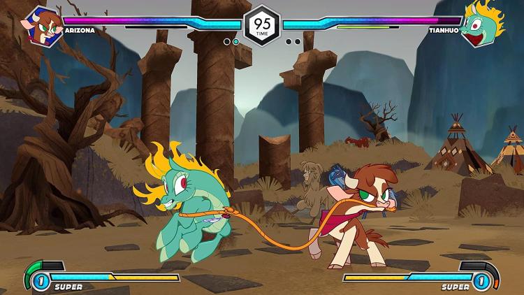 Them's Fightin' Herds Deluxe Edition PS4 Videospiel Playstation 4 EU ITA Up PS5