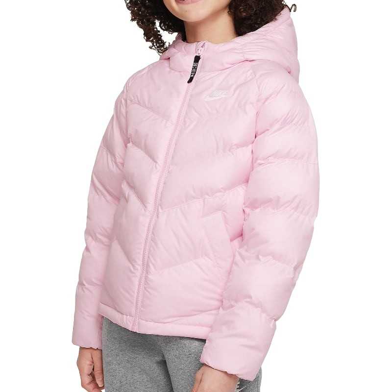 Nike Piumino con cappuccio imbottito da ragazza DX1264 663 pink foam