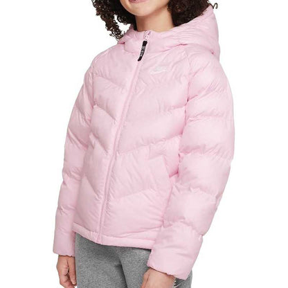 Nike Piumino con cappuccio imbottito da ragazza DX1264 663 pink foam