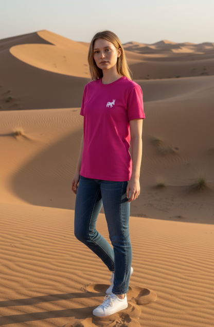 T-shirt Classic Logo Donna Electric Magenta
