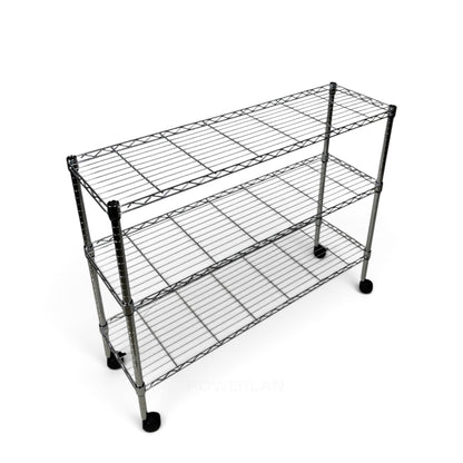 Scaffale Metallika H 92cm  – 3 Ripiani 122×35 cm