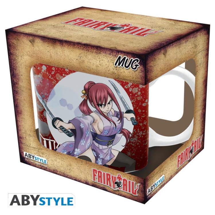 Abystyle - Tasse FAIRY TAIL (Erza und Jellal) Logo Becher Keramik 320ml