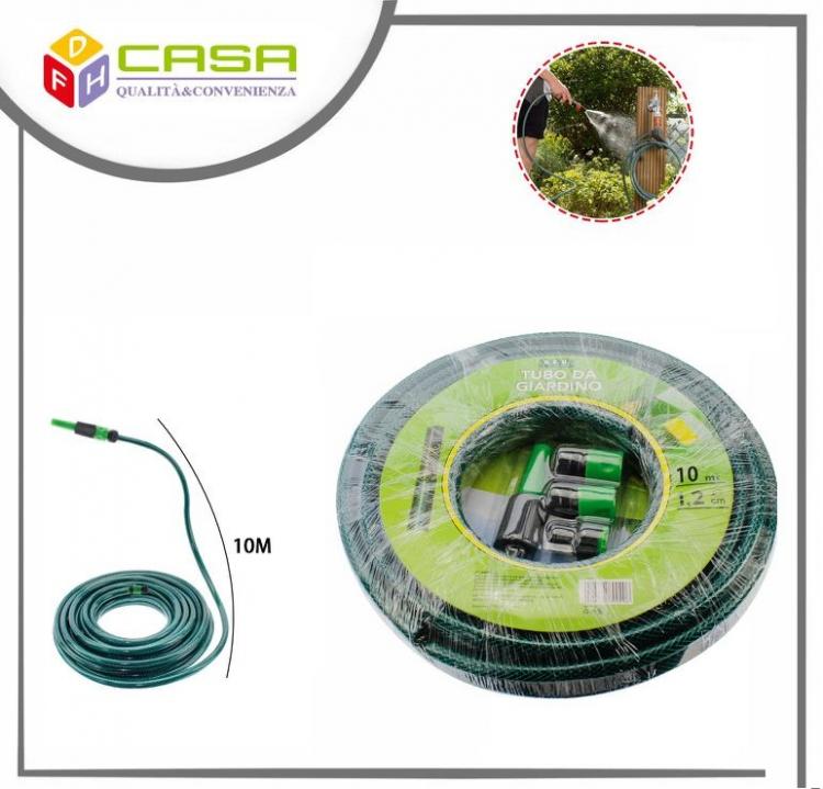 Wasserschlauch Ø 1/2" Gartenbewässerung 3-lagig + Zubehör | 10M