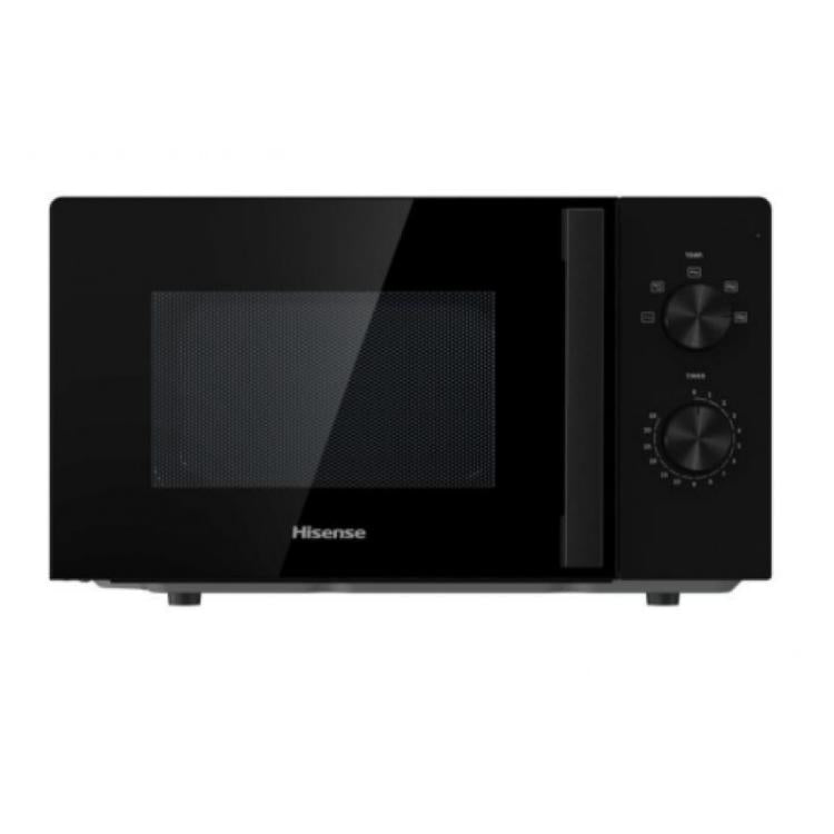 Hisense Mikrowelle Grill 20L 1100+700W Mechanische Steuerung Schwarz H20Mobp1H