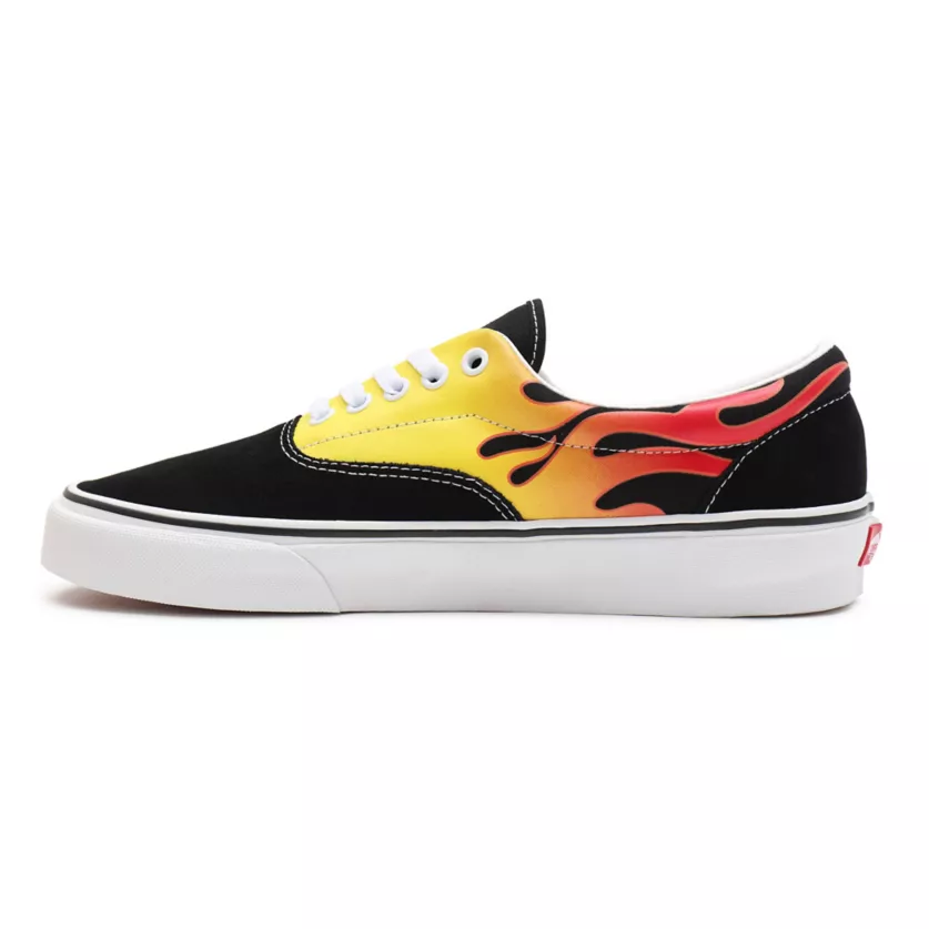 Vans Era Flame VN0A4BV4XEY1 Sneakers Unisex Nero Bianco Fiamme