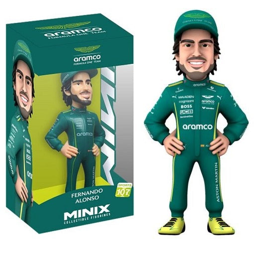 Minix F1 (Sports 107) Fernando Alonso Formel 1 Aston Martin Figur 11cm