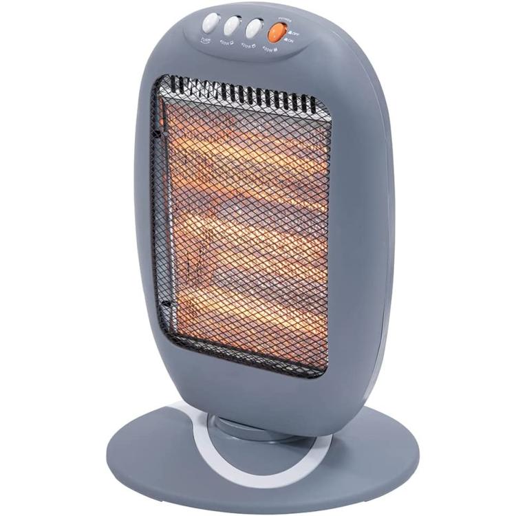 Kooper Stufa Alogena 3 Elementi Oscillante Elettrica 1200W Spegnim. Automatico
