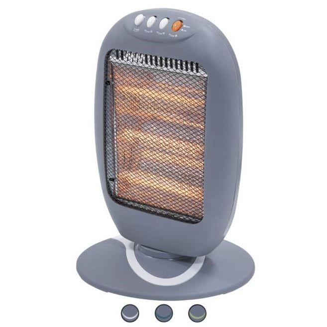 Kooper Thermo Elektro-Halogen-Quarzofen 3 Elemente oszillierend 1200W Grau