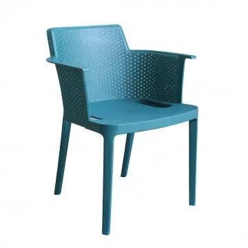 Poltrona Cathy - Poltrona impilabile in polipropilene - Dimensioni: 60x58x76.5cm