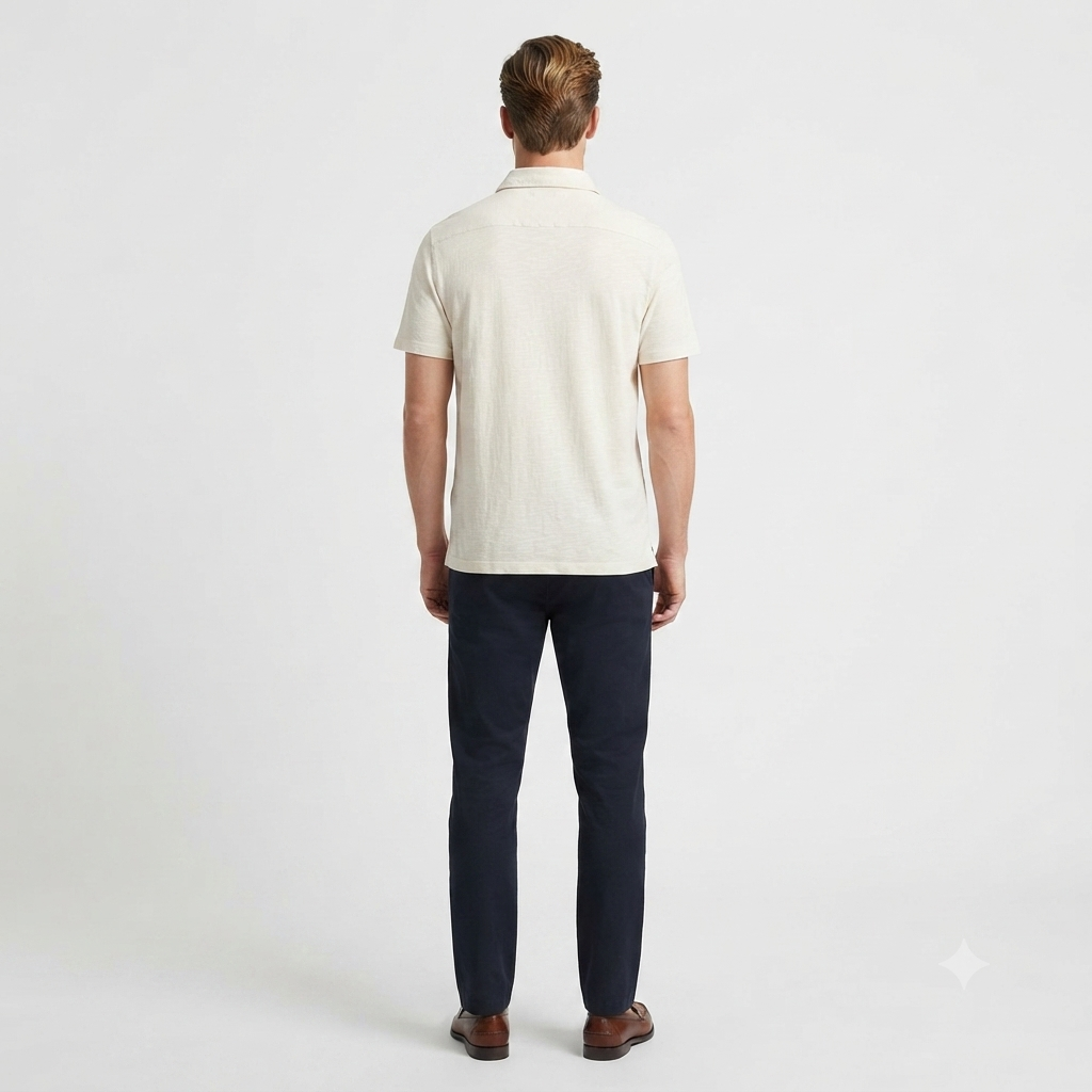 Censured polo manica corta in cotone da uomo TM6402TJSSG 595 skull grey