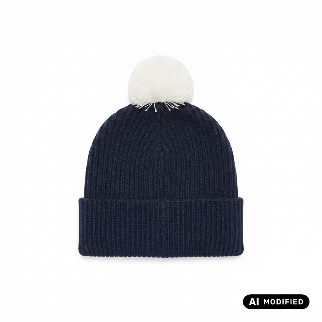 Champion cappello da ragazza con pompom 806449-BS501 blu