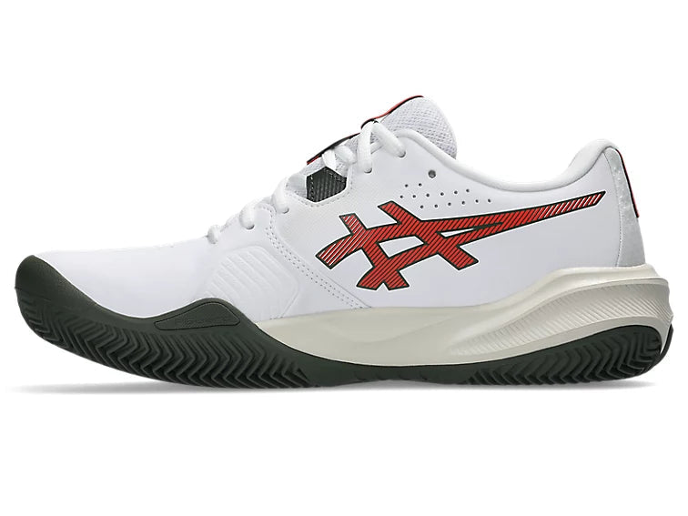 Asics GEL-CHALLENGER 15 CLAY 1041A508-104 – Scarpa Tennis Uomo Bianco-Rosso