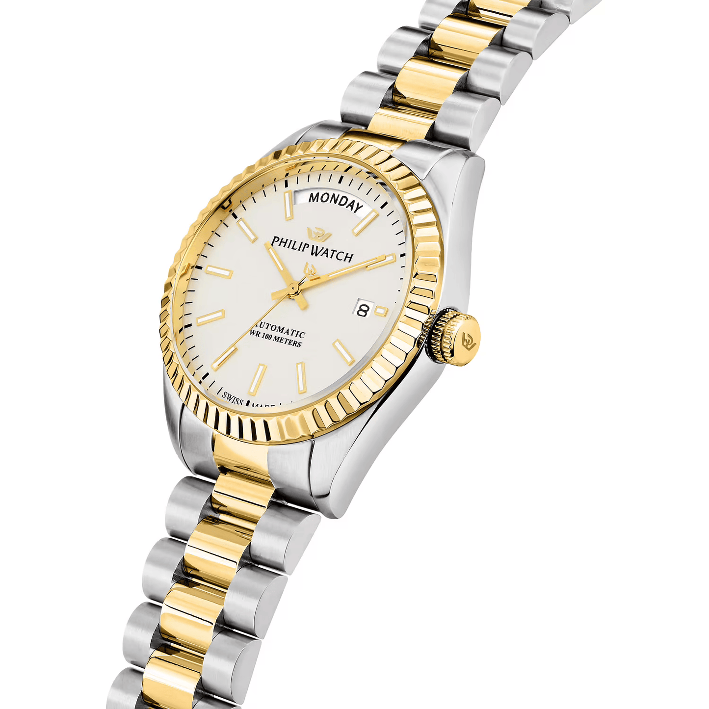 Philip Watch Caribe Automatic Daydate Gold 39mm – Schweizer Eleganz und sportliche Seele