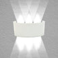 LED WHITE WALL SCONCE 18W COOL WHITE LIGHT 6500K OUTDOOR UP&DOWN WATERPROOF