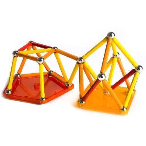 Geomag Classic Color 64 Magnetische Kugeln und Stäbe Mehrfarbiges Konstruktionsspielzeug