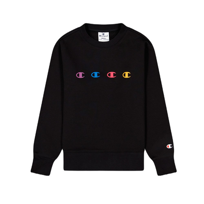 Champion Felpa girocollo da ragazza Legacy 404781 KK001 nero
