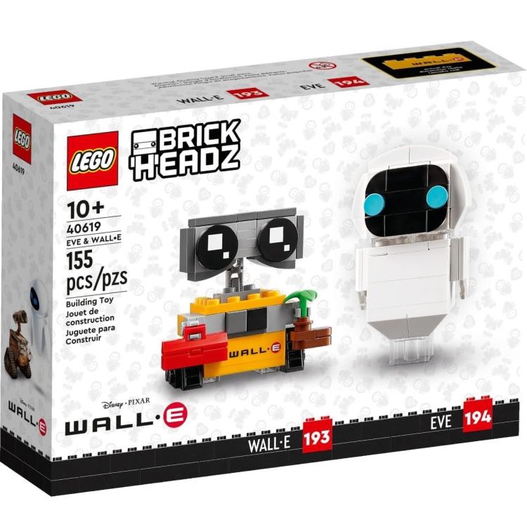 Lego - Brickheadz 40619 Disney Pixar (Wall-E und Eve) Bausätze 193+194