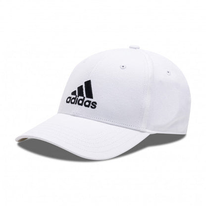 Adidas Cappellino Baseball unisex a 6 pannello con logo ricamato FK0896 white