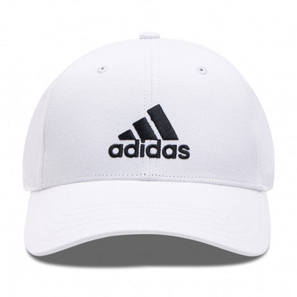 Adidas Cappellino Baseball unisex a 6 pannello con logo ricamato FK0896 white