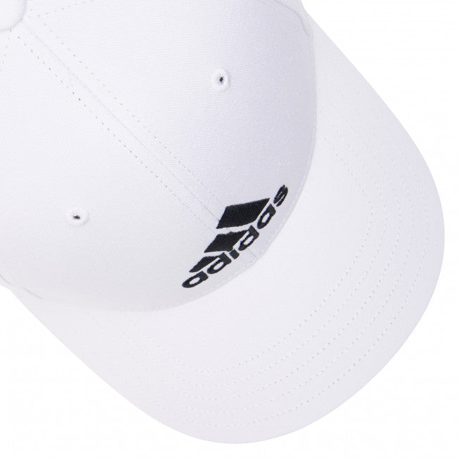 Adidas Cappellino Baseball unisex a 6 pannello con logo ricamato FK0896 white