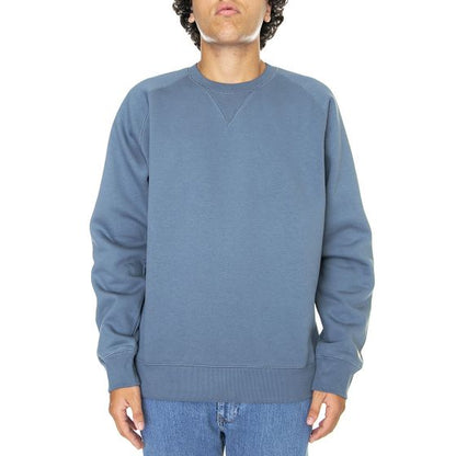 Carhartt felpa girocollo da uomo 1026383 0XW blu cielo oro