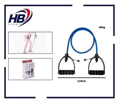 WIDERSTANDSBAND ELASTISCHES BAND EXPANDER FITNESSSEIL PILATES YOGA | 40KG