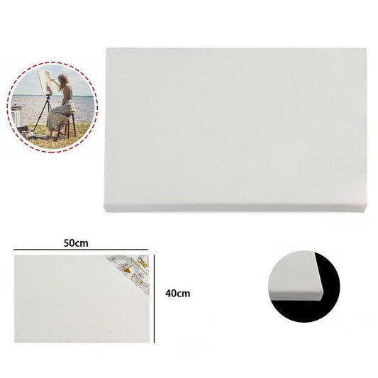 Tela Pittura Tele Per Dipingere Telaio In Legno Telati Cotone Grana Fine 40X50Cm